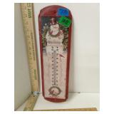 Winter Greetings Metal  Thermometer