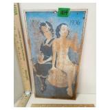 Coca Cola 1886-1936 50th ANNIVERSARY Metal Sign