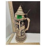 German Beerstein with Lid