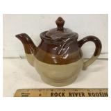 Brown Drip Glaze Stoneware Teapot