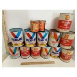 Crate full of Motor Oil & Chainsaw oil