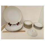 Noritake Elegance white Fine China with Platinimum