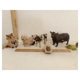 Mexican Folk Art Pottery Cat Figurine Hand