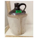 Primitive  Stoneware Pottery Crock