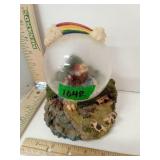 Noah's Arc Glass Globe Music Box  damaged