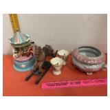 Musical Wooden Carousel Rocking Horse