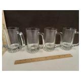 Clear Glass Beer Mugs 4