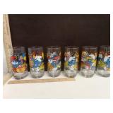 Hardee's SMURF Glass Tumblers 1983 6