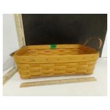 Longaberger 12'  Basket with Leather Handles