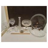 Arby's Winter White Wine Goblets 2, Pressed G