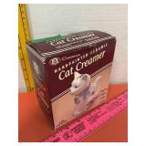Chadwick Hand Painted Ceramic Cat Creamer NIB