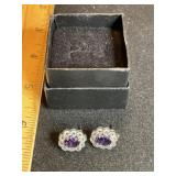 Pierced Earrings Amethyst ?