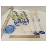 Zyliss Fresh Cut Salad Knives 2 nip & Spoons 2 &