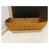 Longaberger 14' Basket with Leather Handles
