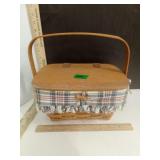 Longaberger Basket/ Purse with Pocket & Swing
