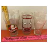 Various Coca Cola Glasses