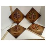 MCM Syroco Four Seasons Wall Plaques 4