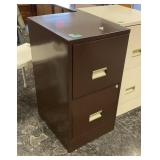 2 Drawer Metal File Cabinet & Keys