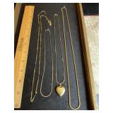 Gold Tone Necklaces & Locket