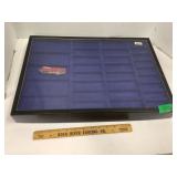 Cardboard & Glass Display Case & Swiss Army knife