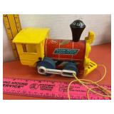 Vintage Fisher Price Toot Toot Pull Toy