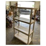 Beige Plastic Shelving Unit