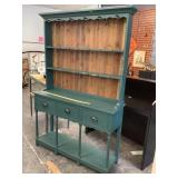 Painted Hutch 2 Piece Approx. 76' T 50' W 15' D