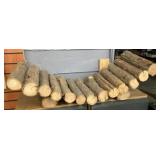 Log & Iron Firewood Rack