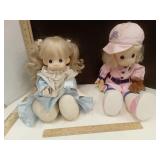 Precious Moments Missy Doll & Baseball Tracy