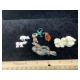 Ganz Puppie Figurine Ceramic Snake Pin & More