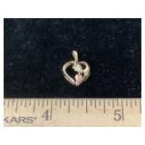 10K Gold Heart Pendant