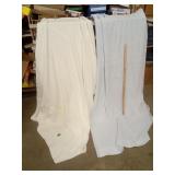 Cott9n Woven Full Size Blankets 2 White & Blue