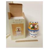 Apple Stoneware Jar Candle Lamp in box