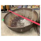 Cast Iron Kettle Made Into Planter Has Holes In