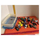 John Deere Tractor Cars & More In Storage Box