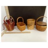 Longaberger Small Baskets 4 including DISCOVERY