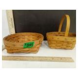 Longaberger Small Round CatchAll Basket & Small