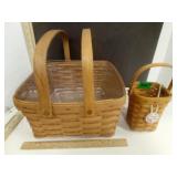 Longaberger Large Square Basket with Swing
