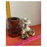 Candle Holders & Turkeys