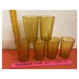 Plastic Amber Restaurant Cups