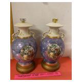 Victorian Decor Lamp Bases Pair