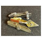 Masonic Trowel Coat of Arms Chess Queen Tie Bars