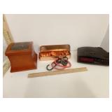 Wood Jewelry Box, Copper Colored Cookie Cutter