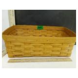 Longaberger 12' Angled Basket With Plastic Insert