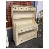 Welsh Dresser Hutch Off White