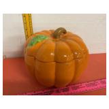 Ceramic Pumpkin Cookie/Candy Jar