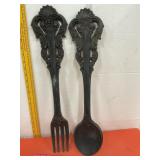 Homco Spoon & Fork Wall Decor
