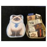 Matchbooks From California In Cat Tin