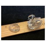 2 Swarovski ? Crystal Swans