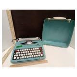 Smith-Corona Corsair Aqua Portable Typewriter